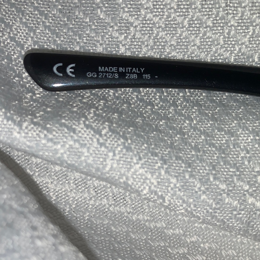 Gucci HorseBit Shiny Black/Gray & Silver Sunglasses - Picture 5 of 16